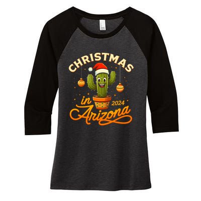 Christmas In 2024 Arizona Women's Tri-Blend 3/4-Sleeve Raglan Shirt