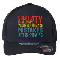 Creativity Is Allowing Yourself To Make Mistakes Art Is Knowing Which Ones Flexfit Unipanel Trucker Cap