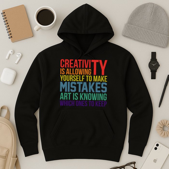 Creativity Is Allowing Yourself To Make Mistakes Art Is Knowing Which Ones Hoodie