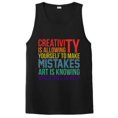 Creativity Is Allowing Yourself To Make Mistakes Art Is Knowing Which Ones PosiCharge Competitor Tank