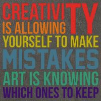 Creativity Is Allowing Yourself To Make Mistakes Art Is Knowing Which Ones Cotton Canvas Backpack