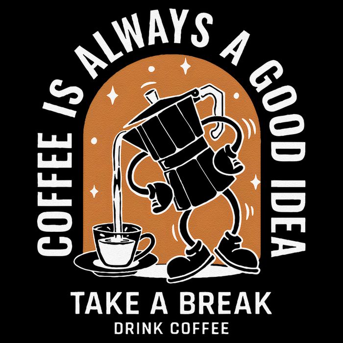 Coffee Is Always A Good Idea Take A Break Drink Coffee Stripe Pom Pom Beanie
