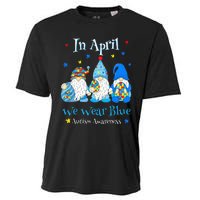 Cute In April We Wear Blue Autism Awareness Easter Day Gnome Cooling Performance Crew T-Shirt