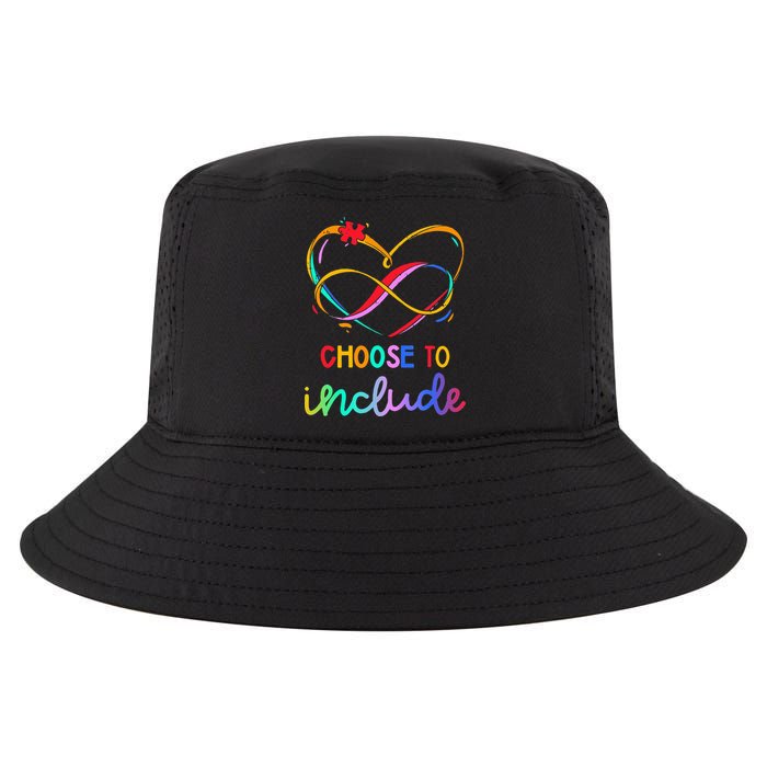 Choose Include Autism Day Teacher School Cool Comfort Performance Bucket Hat