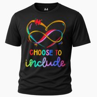 Choose Include Autism Day Teacher School Cooling Performance Crew T-Shirt