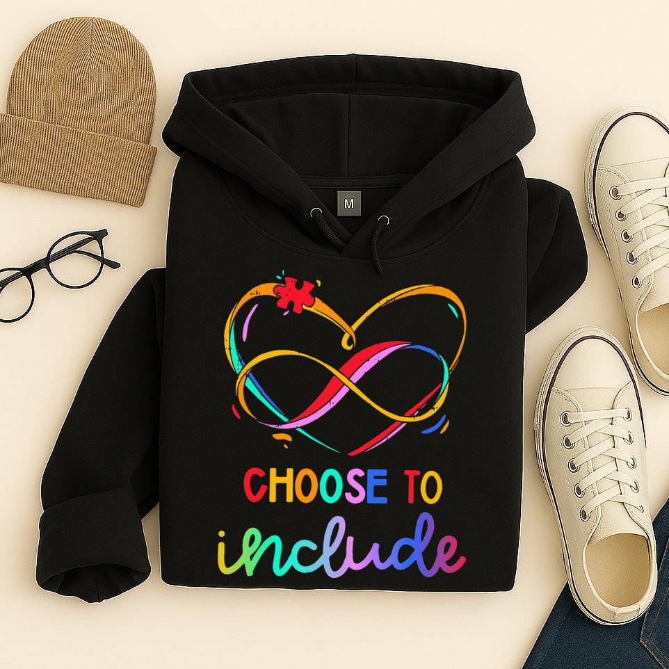 Choose Include Autism Day Teacher School Hoodie