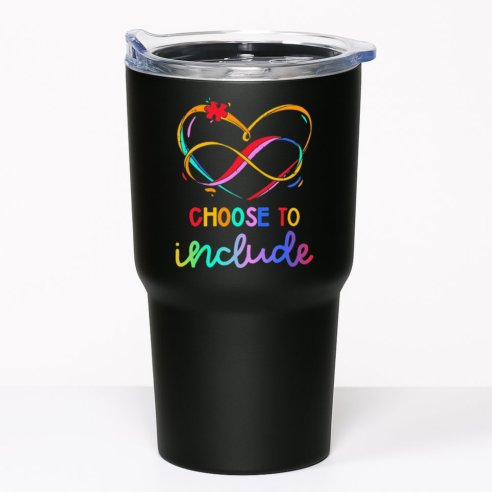 Choose Include Autism Day Teacher School Tumbler