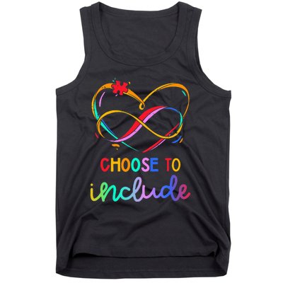 Choose Include Autism Day Teacher School Tank Top