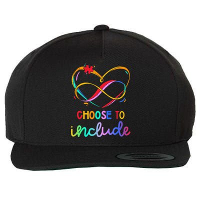 Choose Include Autism Day Teacher School Wool Snapback Cap