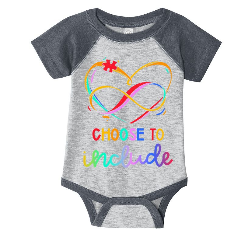 Choose Include Autism Day Teacher School Infant Baby Jersey Bodysuit