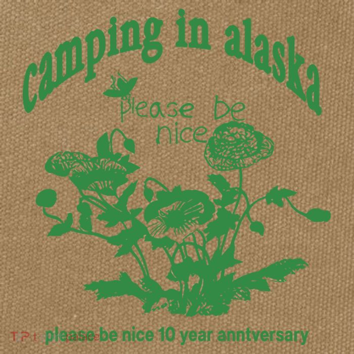 Camping In Alaska Please Be Nice 10 Year Anniversary Cotton Canvas Backpack