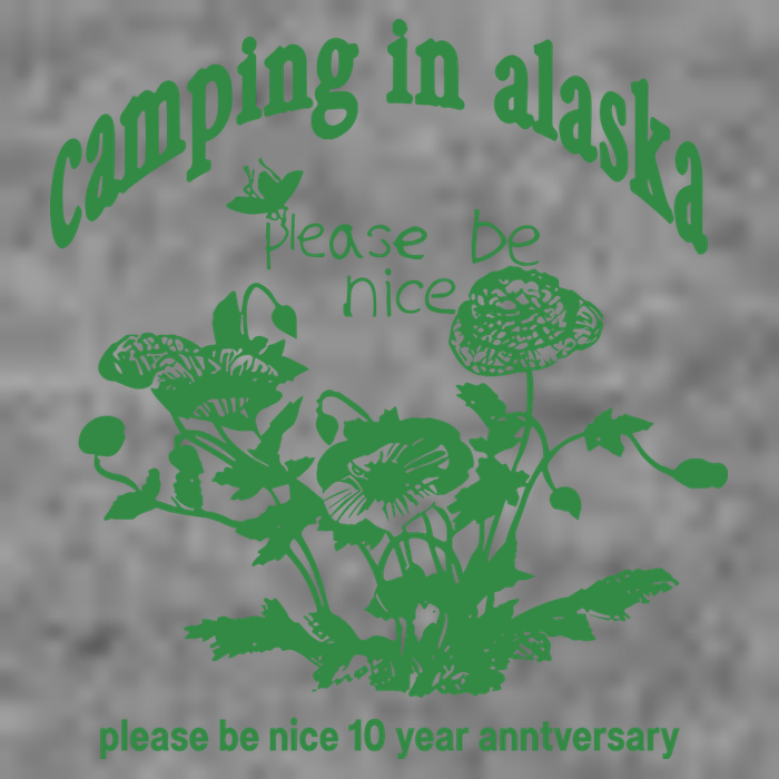 Camping In Alaska Please Be Nice 10 Year Anniversary 7-Panel Snapback Hat