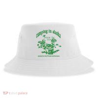 Camping In Alaska Please Be Nice 10 Year Anniversary Sustainable Bucket Hat