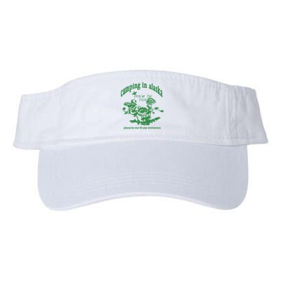 Camping In Alaska Please Be Nice 10 Year Anniversary Visor