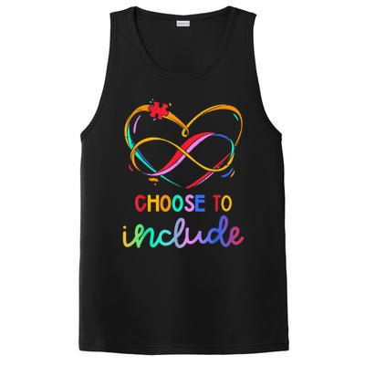 Choose Include Autism Day Teacher School Wo Kid Shirt PosiCharge Competitor Tank