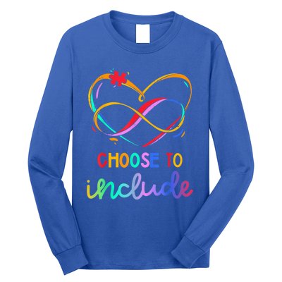 Choose Include Autism Day Teacher School Wo Kid Shirt Long Sleeve Shirt