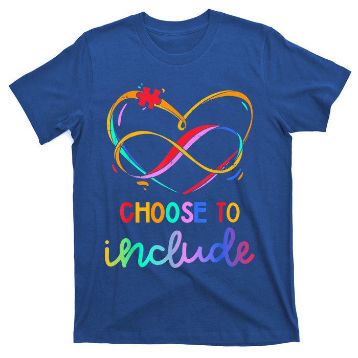 Choose Include Autism Day Teacher School Wo Kid Shirt T-Shirt