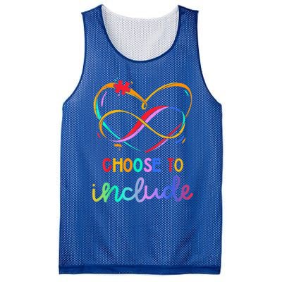 Choose Include Autism Day Teacher School Wo Kid Shirt Mesh Reversible Basketball Jersey Tank