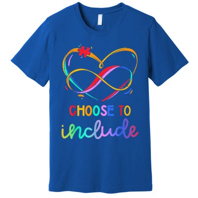 Choose Include Autism Day Teacher School Wo Kid Shirt Premium T-Shirt