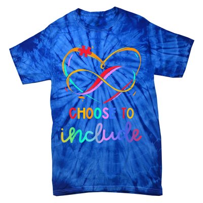 Choose Include Autism Day Teacher School Wo Kid Shirt Tie-Dye T-Shirt