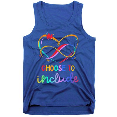 Choose Include Autism Day Teacher School Wo Kid Shirt Tank Top