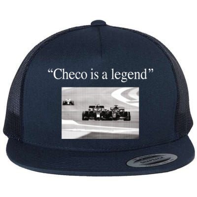 Checo Is A Legend Flat Bill Trucker Hat