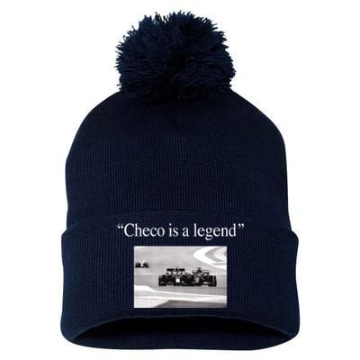 Checo Is A Legend Pom Pom 12in Knit Beanie