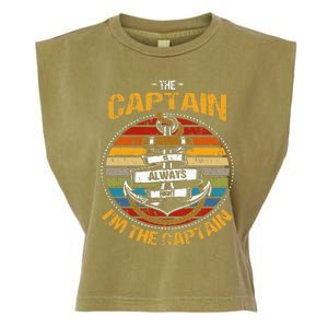 Captain Is Always Right Boat Captain Garment-Dyed Women's Muscle Tee