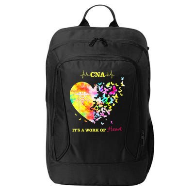 CNA Its A Work Of Heart Butterfly Nurse City Backpack