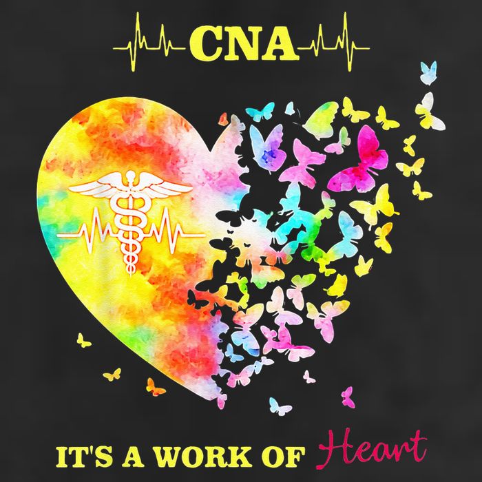 CNA Its A Work Of Heart Butterfly Nurse Adult Drive Performance Visor