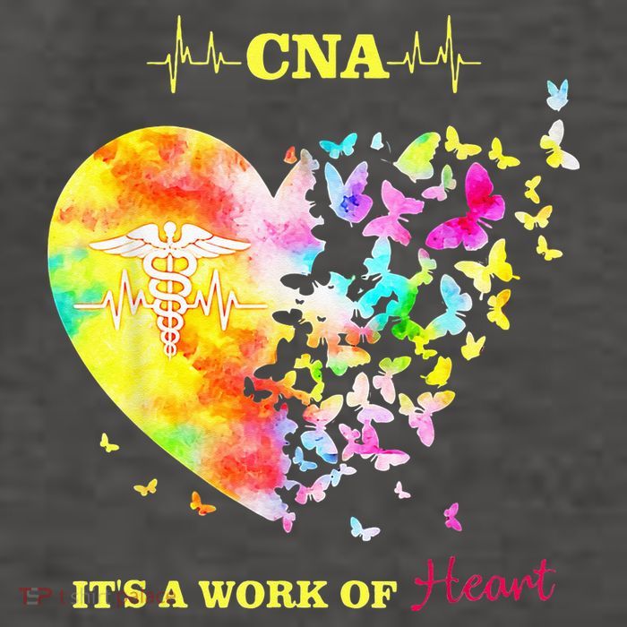 CNA Its A Work Of Heart Butterfly Nurse Vector Backpack