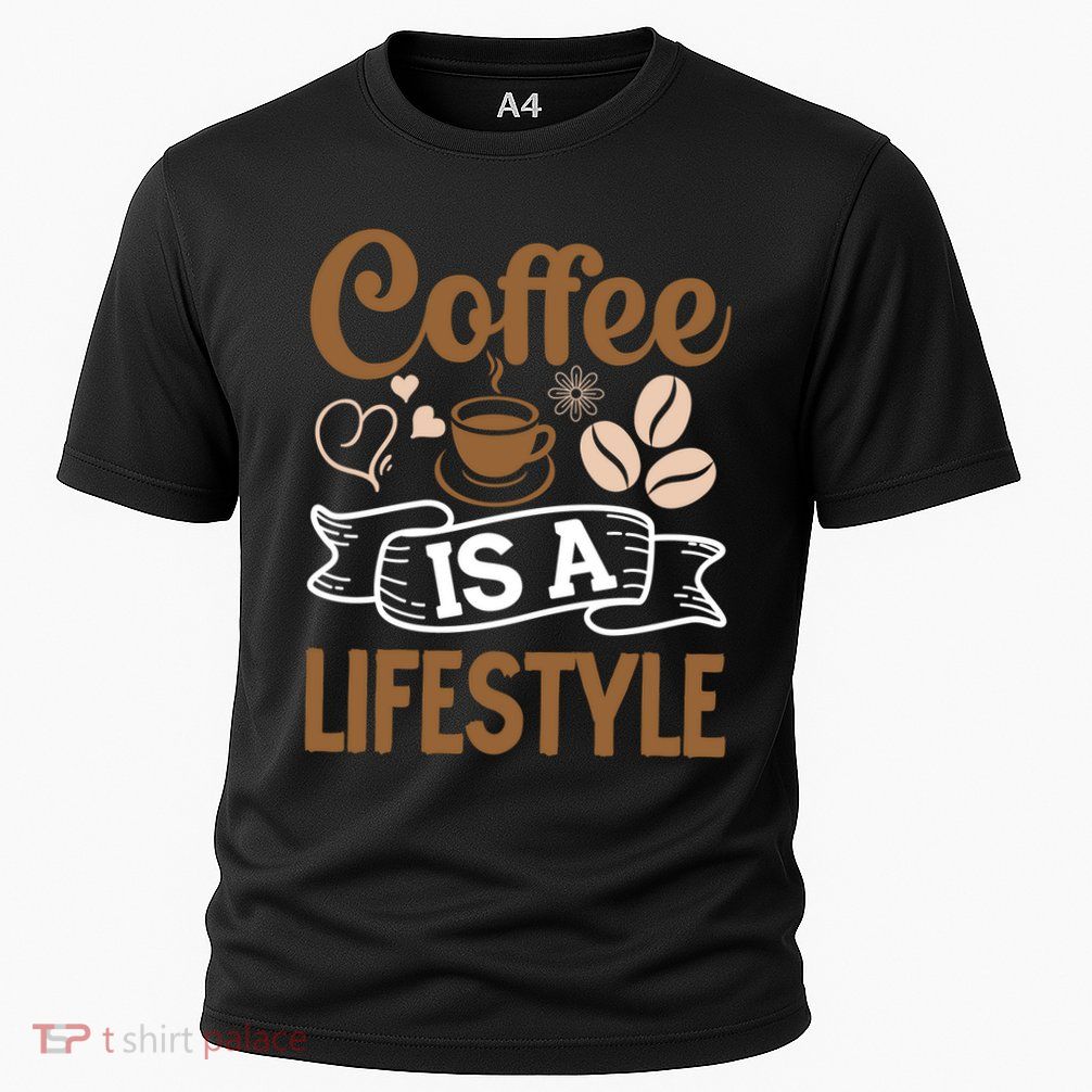 Coffee Is A Lifestyle Graphic Cooling Performance Crew T-Shirt