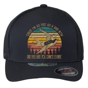 Cause IM As Free As A Birds Now Country Music Lover Flexfit Unipanel Trucker Cap