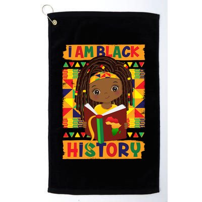 Cute I Am Black History Girl Celebrate Black History Golf Towel