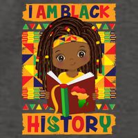 Cute I Am Black History Girl Celebrate Black History Vector Backpack