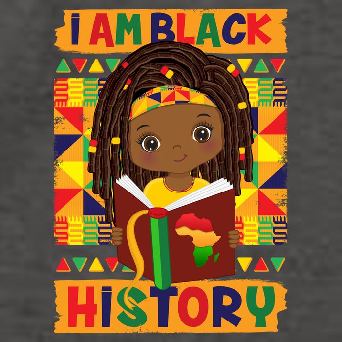 Cute I Am Black History Girl Celebrate Black History Vector Backpack