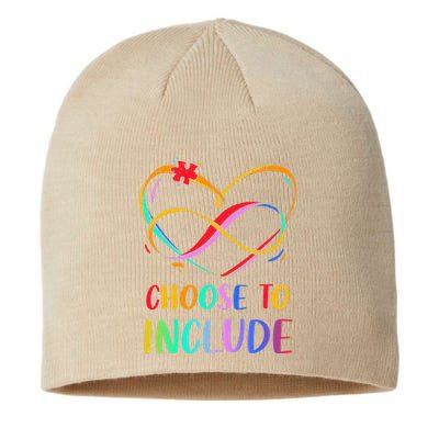 Choose Include Autism Day Teacher School Women Sustainable Beanie