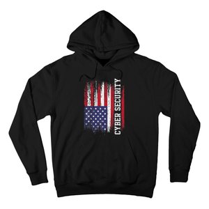 Cybersecurity It Analyst Us Flag Certified Tech Security Hoodie