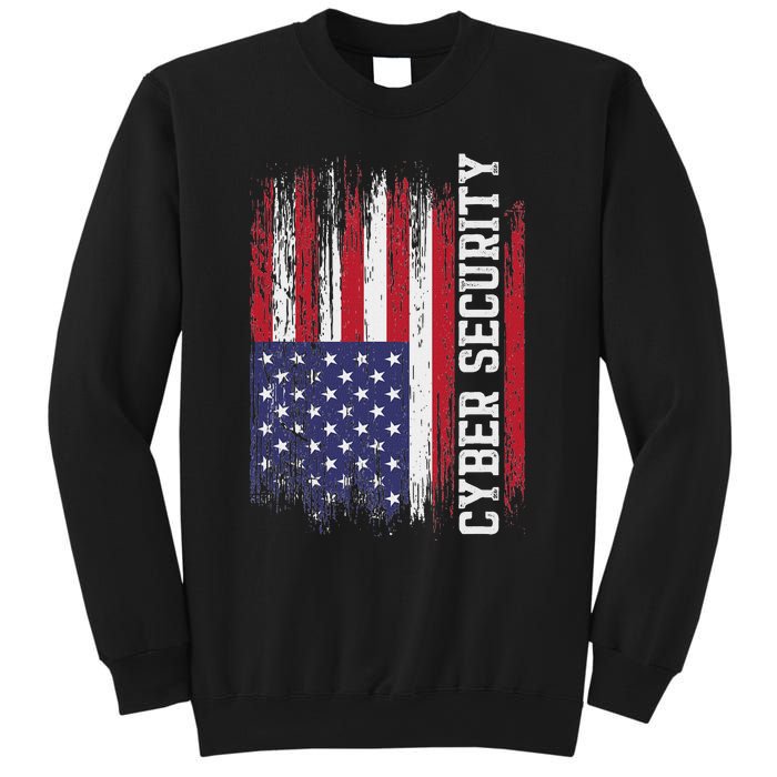 Cybersecurity It Analyst Us Flag Certified Tech Security Sweatshirt