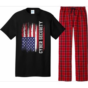 Cybersecurity It Analyst Us Flag Certified Tech Security Pajama Set