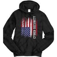 Cybersecurity It Analyst Us Flag Certified Tech Security Tie Dye Hoodie