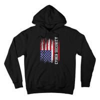 Cybersecurity It Analyst Us Flag Certified Tech Security Tall Hoodie