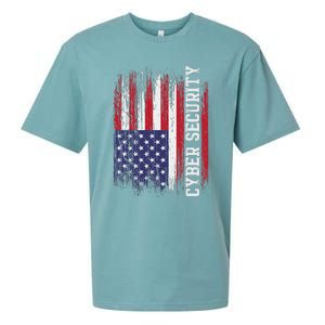 Cybersecurity It Analyst Us Flag Certified Tech Security Sueded Cloud Jersey T-Shirt