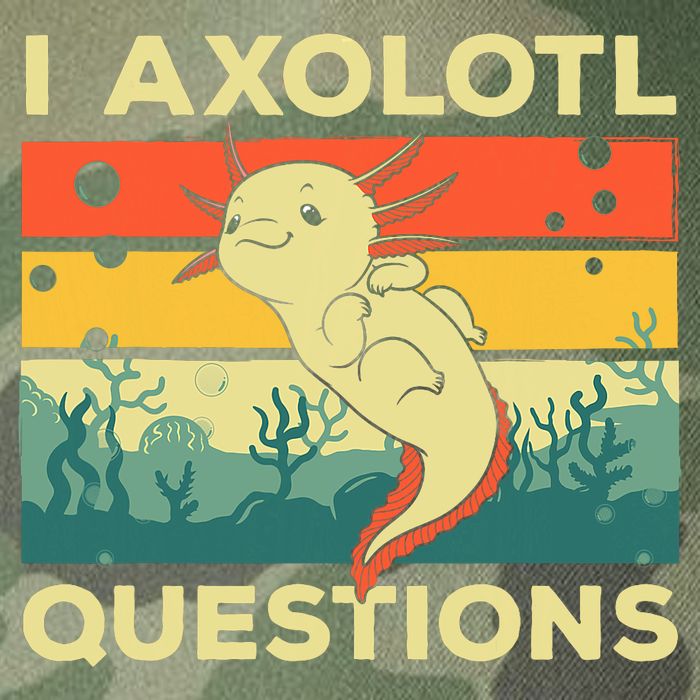 Cool I Axolotl Questions For  Fish Salamander Legacy Tie Dye Trucker Hat