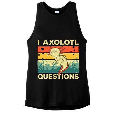 Cool I Axolotl Questions For  Fish Salamander Ladies PosiCharge Tri-Blend Wicking Tank