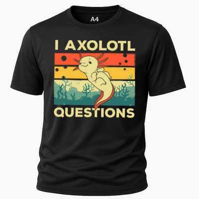 Cool I Axolotl Questions For  Fish Salamander Performance Shirt