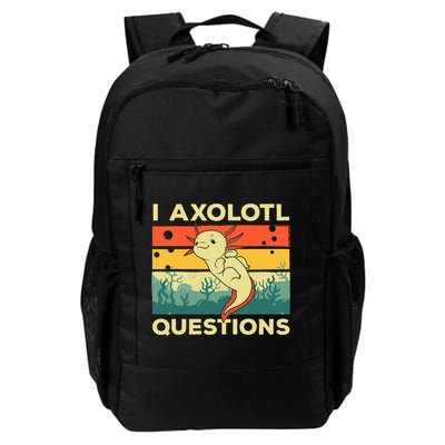 Cool I Axolotl Questions For  Fish Salamander Backpack
