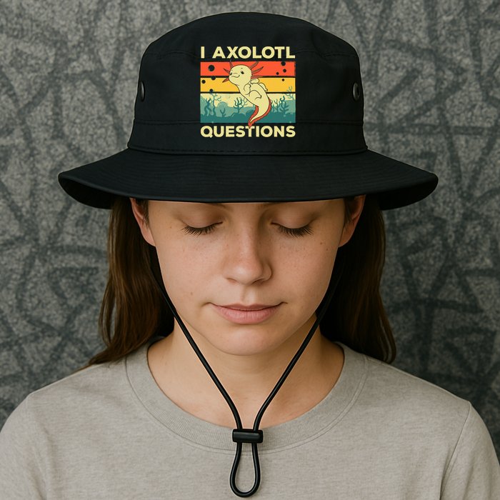 Cool I Axolotl Questions For  Fish Salamander Bucket Hat