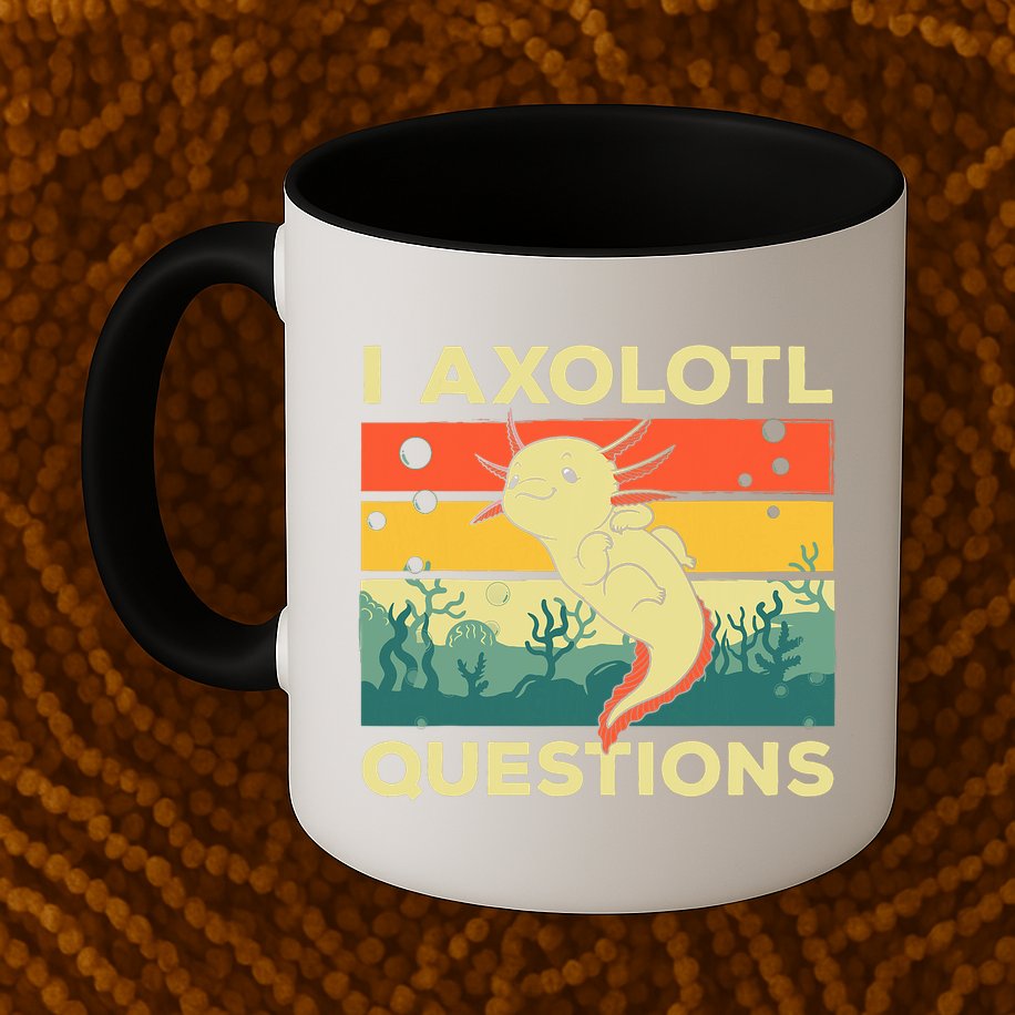 Cool I Axolotl Questions For  Fish Salamander Mug