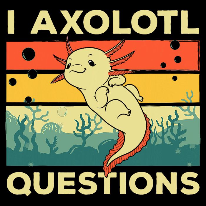 Cool I Axolotl Questions For  Fish Salamander Flatbill Hat